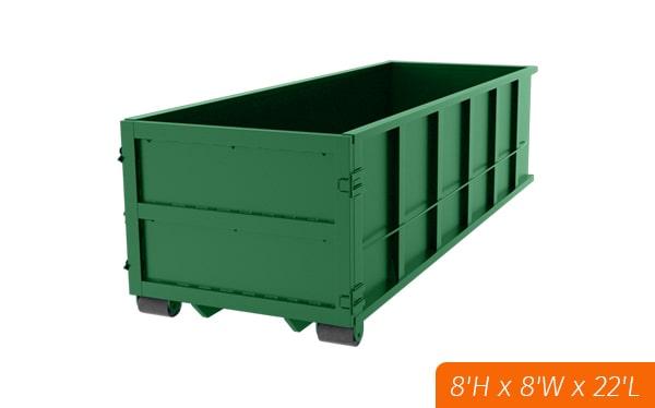 a 40 yard dumpster is typically the best option for large construction or demolition projects, or large-scale cleanouts