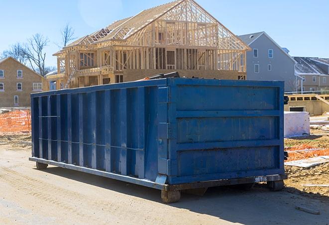 large trash bin for residential debris